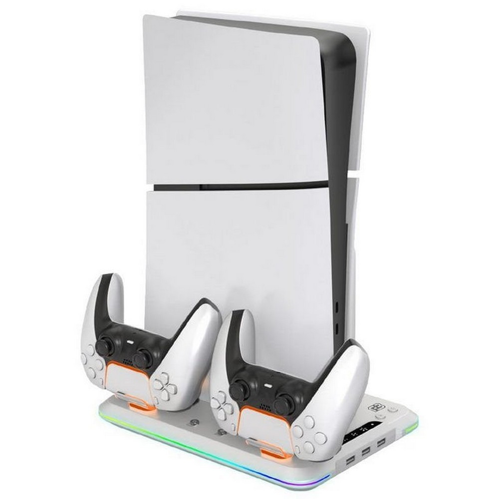 SOPORTE VERTICAL BLACKFIRE PS5 MANDOS RGB VENTILAD