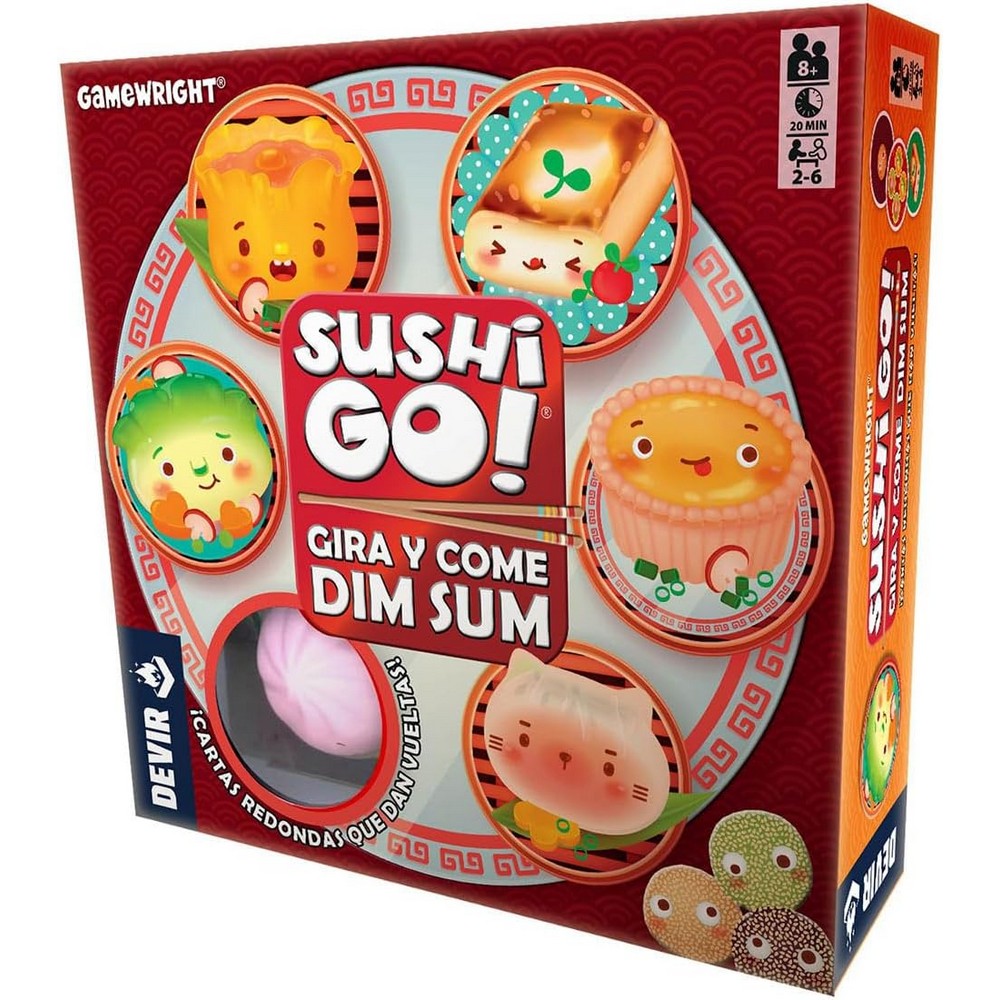 JUEGO DE MESA DEVIR SUSHI GO GIRA Y COME DIM SUM