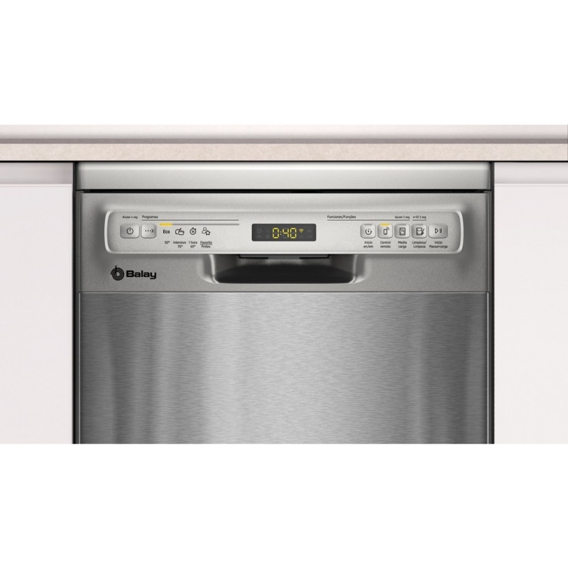 LAVAVAJILLAS 45 cm INOX Home Connect BALAY 3VN4031IA 1