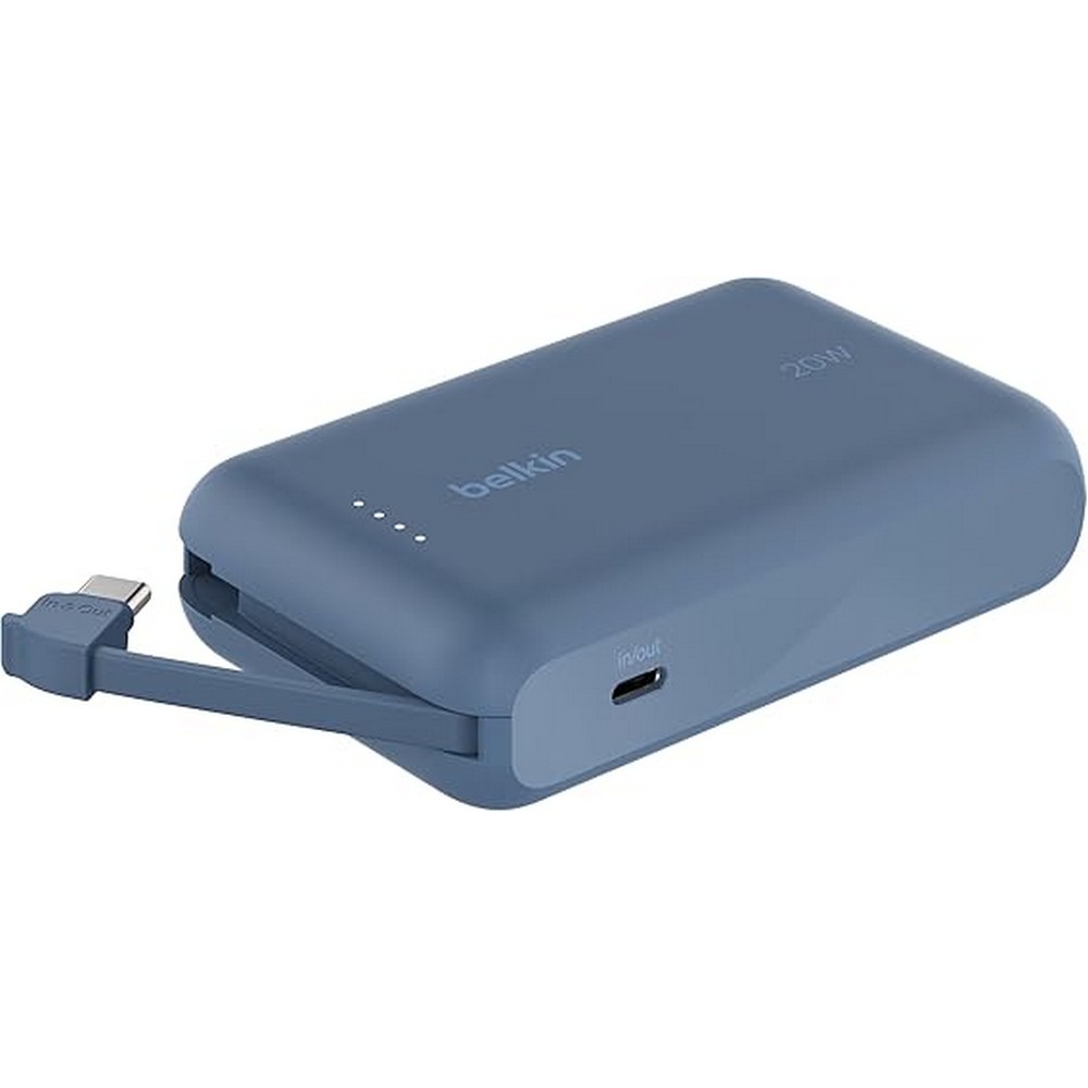 POWERBANK BELKIN 10K CABLE INTEGRADO USB C 20W AZ