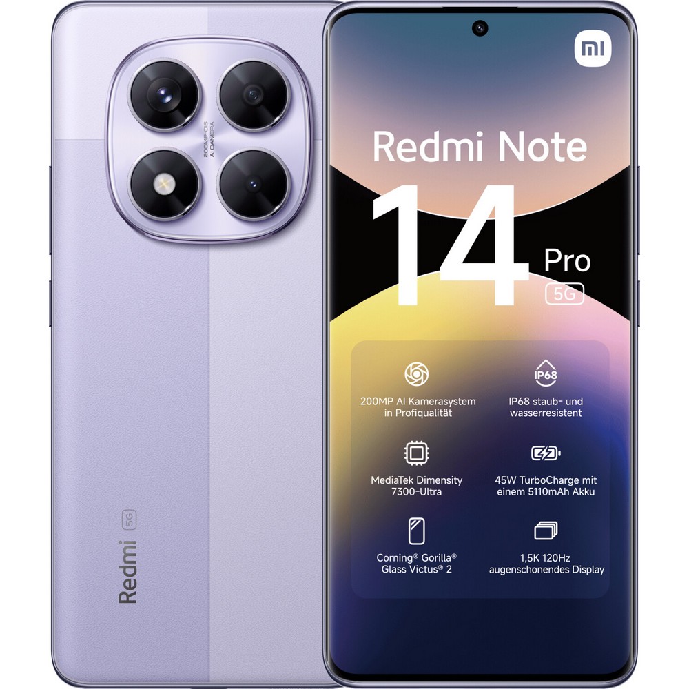 SMARTPHONE REDMI NOTE 14 PRO 5G 8/256 6,7 PURPLE
