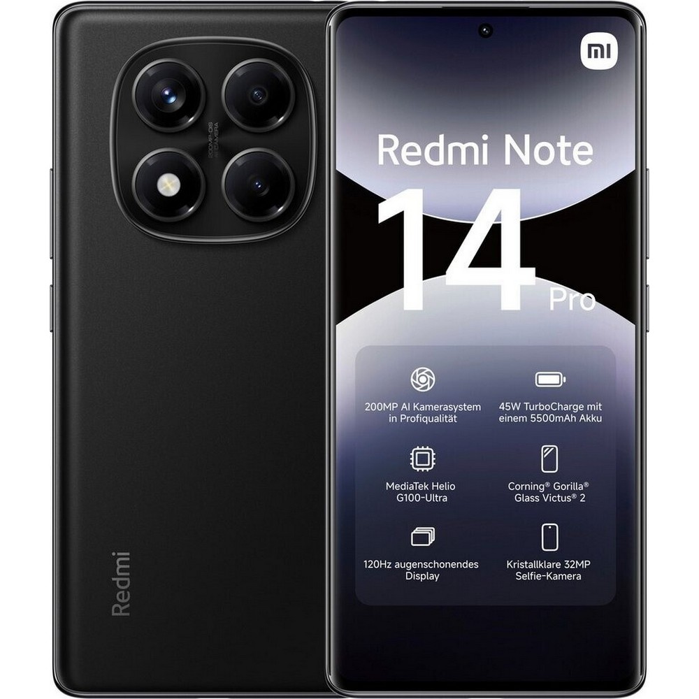 SMARTPHONE REDMI NOTE 14 PRO 8/256 6,7 BLACK