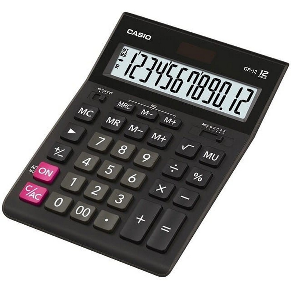 CALCULADORA CASIO GR-12 BLACK