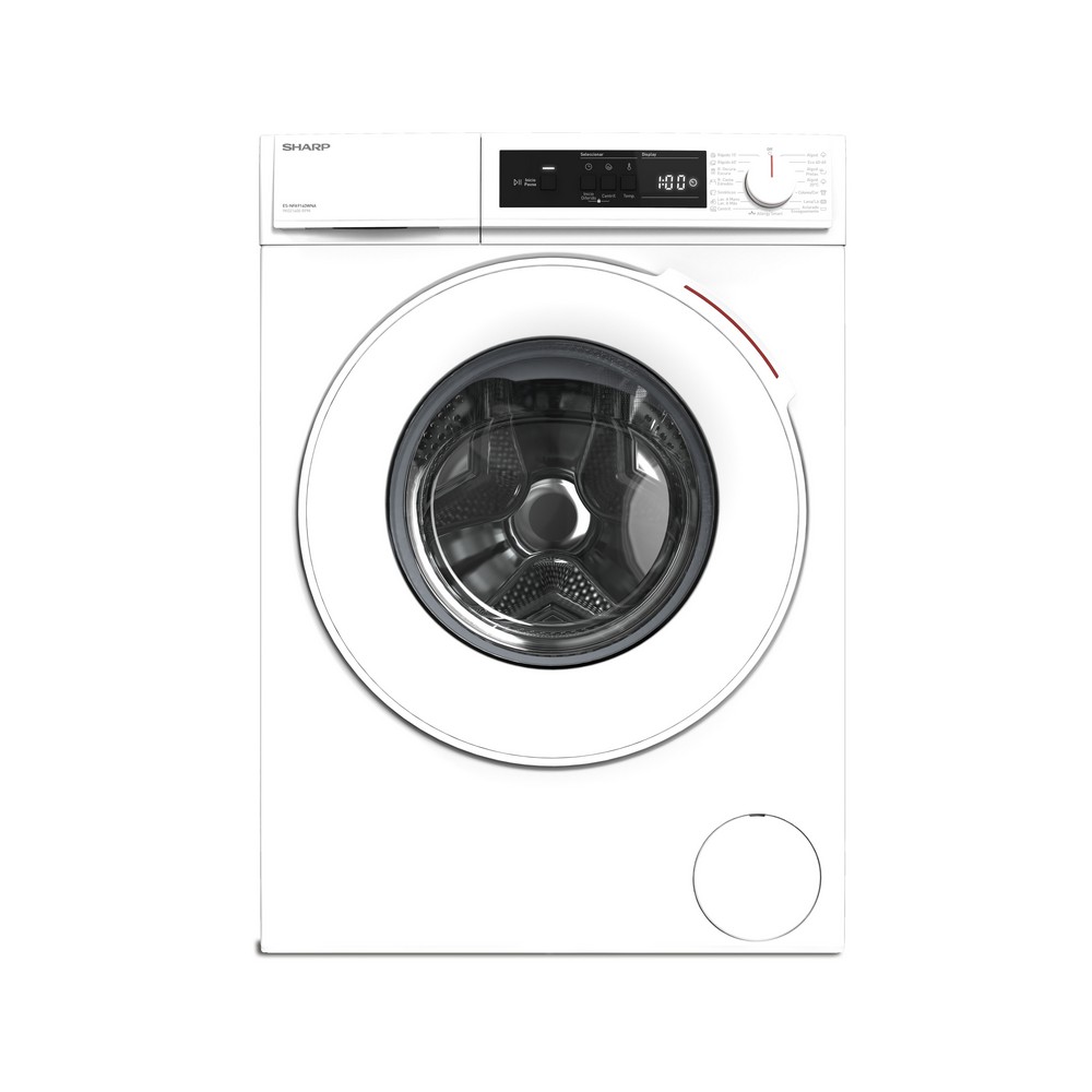 LAVADORA CARGA FRONTAL BLANCA 9 kg y 1400 rpm SHARP ESNFA914DWNAES