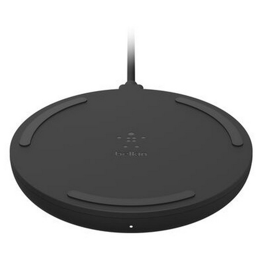 CARGADOR BELKIN QI 10W+BASE+CABLE NEGRO