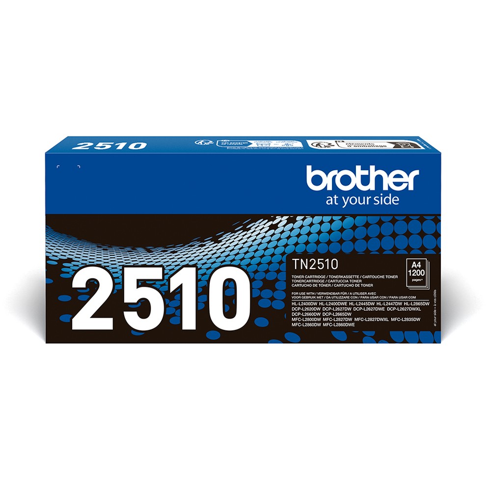 TONER BROTHER TN2510 NEGRO DURACIÓN 1200 PÁGINAS