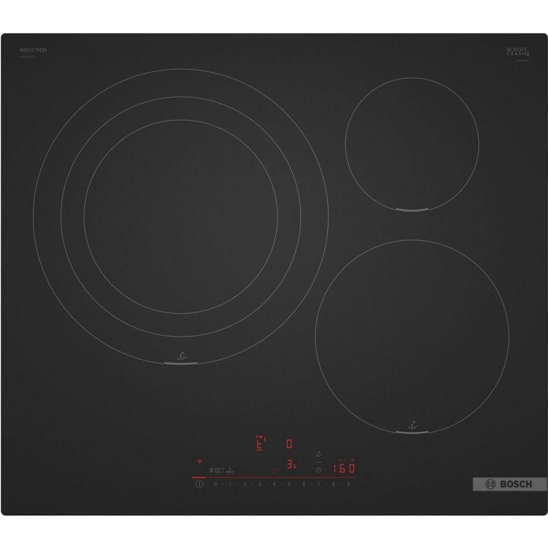 PLACA INDUCCION 3 FUEGOS NEGRO MATE BOSCH PID61AHC1E