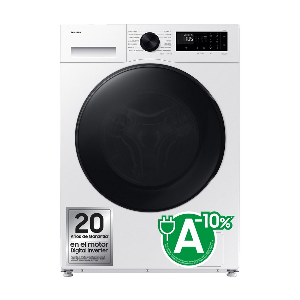 LAVADORA SECADORA BLANCA 9 kg LAVADO y 6 kg SECADO 1400 rpm SAMSUNG WD90DG5G34BEEC