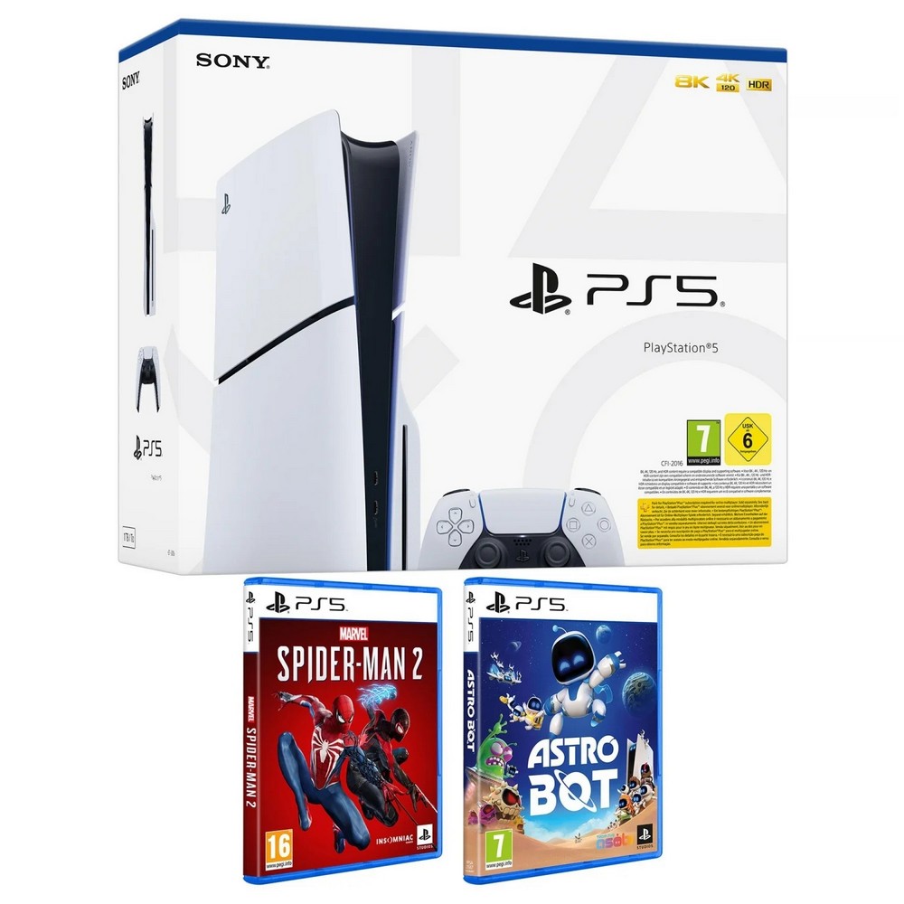 CONSOLA SONY PS5 5 STAND D + ASTROBOT + SPIDERMAN2
