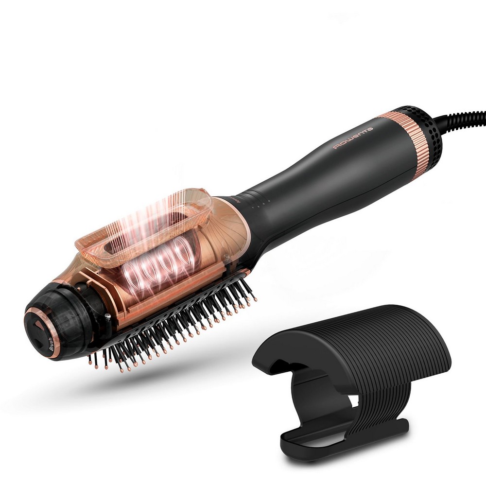 SECADOR DE PELO ROWENTA CF9840 2EN1 CEPILLO 1200W IONICO