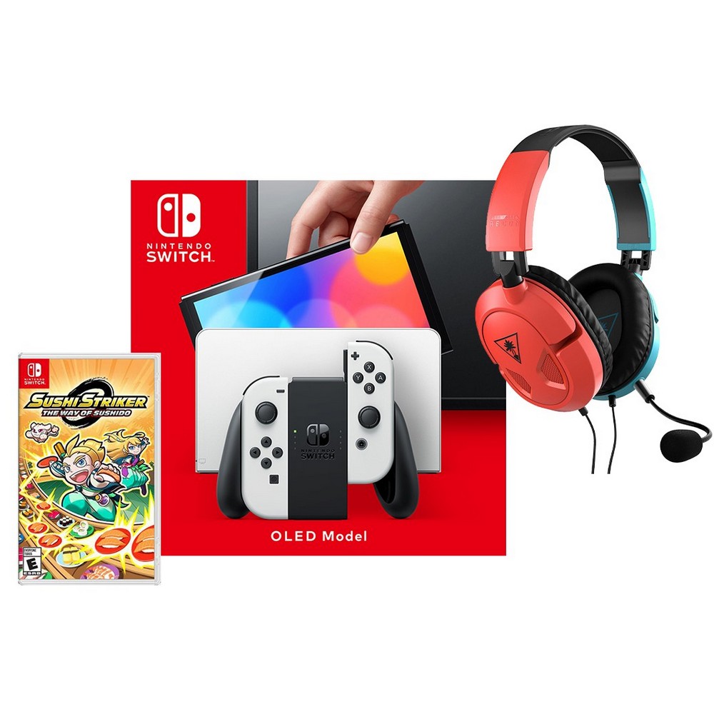 CONSOLA NINTENDO SWITCH OLED + AURICULAR+SUSHI ST