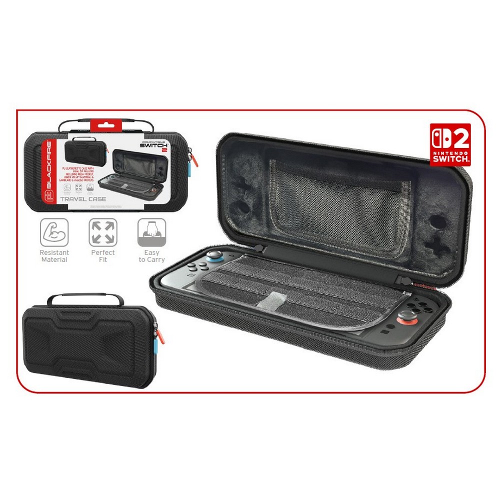 FUNDA BLACKFIRE DELUXE SWITCH 2 NEGRO