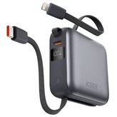 POWERBANK KSIX 10K 1xUSB C + CAB INT USB C+LIGHTN