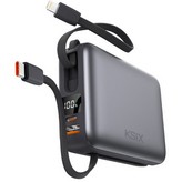 POWERBANK KSIX 20K 1xUSB C + CAB INT USB C+LIGHTN