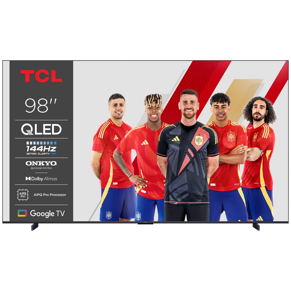 TV TCL 98 98P8K UHD QLED GOOGLETV 144HZ ONKYO