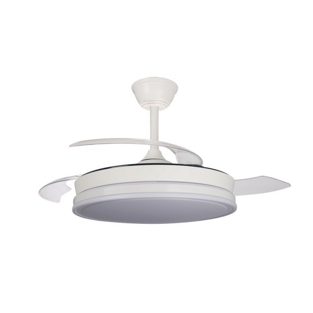 VENTILADOR DE TECHO CRISTAL SUPERECO RETRAC 45W MD