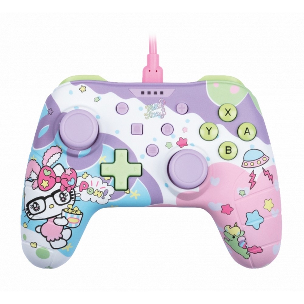 MANDO KONIX PARA SWITCH/PC HELLO KITTY ROSA