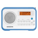 RADIO PORTATIL SANGEAN PR-D18 BLANCO/AZUL FM/AM