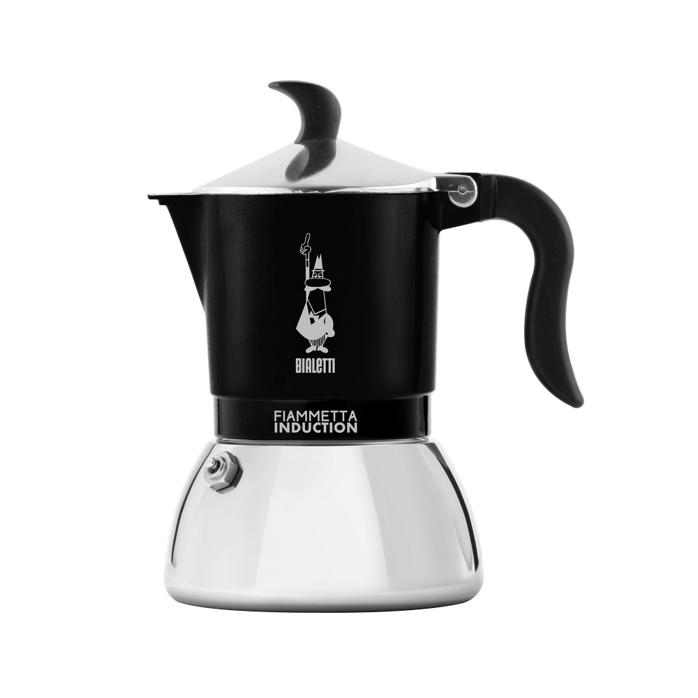 CAFETERA ITALIANA BIALETTI FIAMMETTA INDUCT BLACK 2 TAZAS