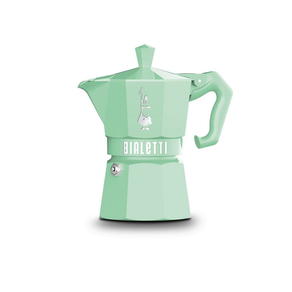 CAFETERA ITALIANA BIALETTI MOKA EXCLUSIVE GREEN 3 TAZAS
