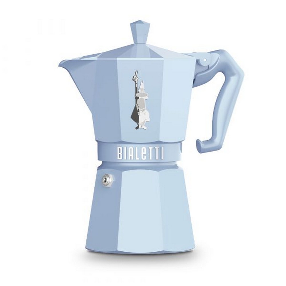 CAFETERA ITALIANA BIALETTI MOKA EXCLUSIVE L. BLUE 6 tazas