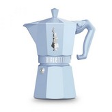 CAFETERA ITALIANA BIALETTI MOKA EXCLUSIVE L. BLUE 6 tazas