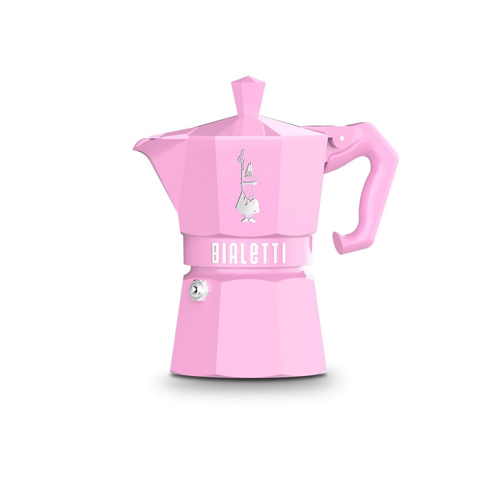CAFETERA ITALIANA BIALETTI MOKA EXCLUSIVE PINK 3 tazas