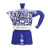CAFETERA ITALIANA BIALETTI MOKA D&G BLU MEDIT. 3 TAZAS