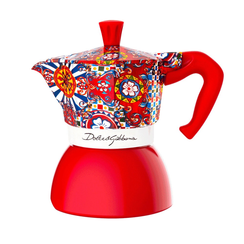 CAFETERA ITALIANA BIALETTI INDUCTION D&G RED 4 TAZAS