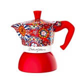 CAFETERA ITALIANA BIALETTI INDUCTION D&G RED 2 tazas
