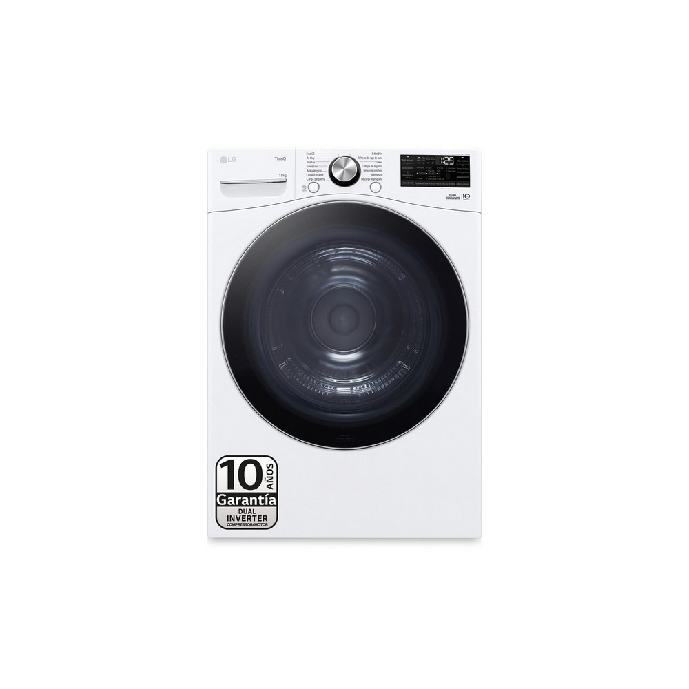 SECADORA CONDENSACION CON BOMBA DE CALOR 18 kg LG RH18U8AVCW