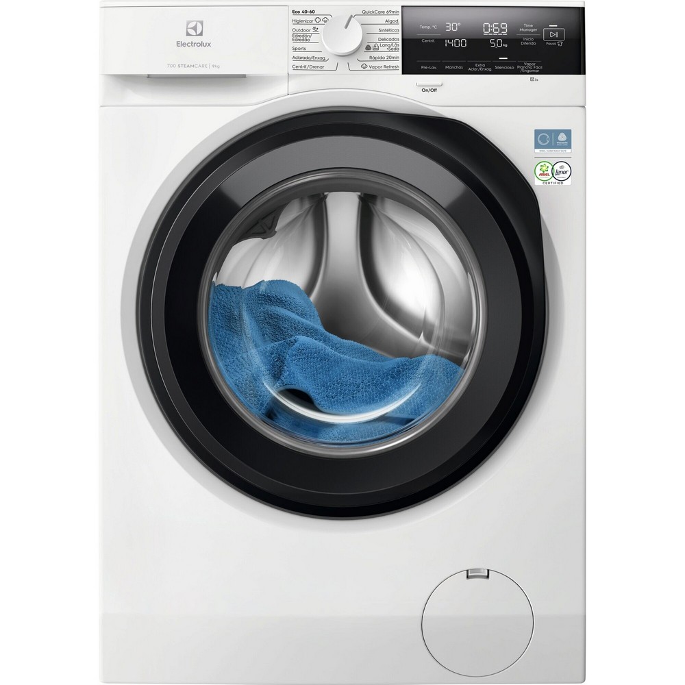 LAVADORA CARGA FRONTAL BLANCA 9 kg y 1400 rpm ELECTROLUX EFI7394N2B