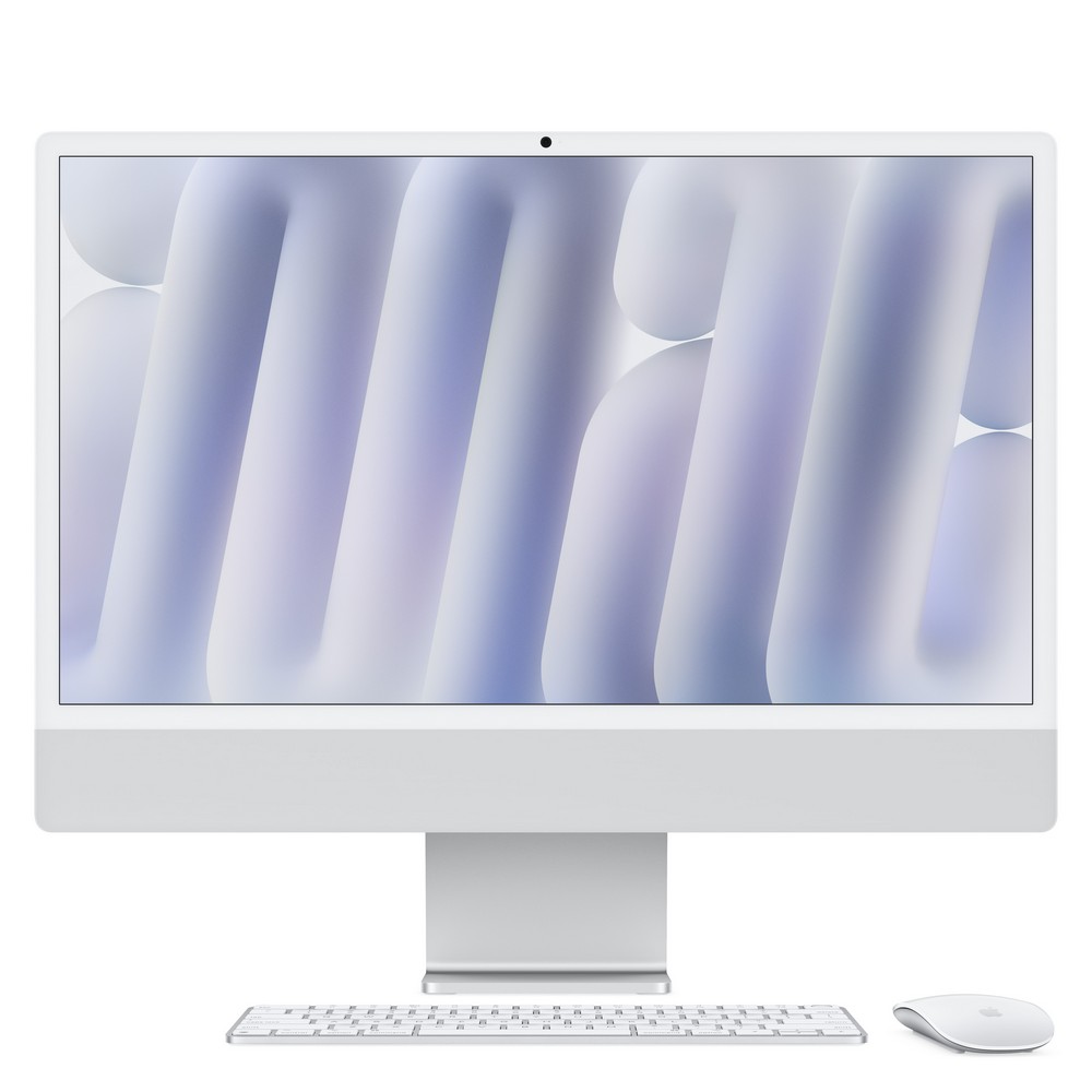 ORDENADOR APPLE IMAC 24 4.5K M4 CPU+GPU 16/256GB PLATA