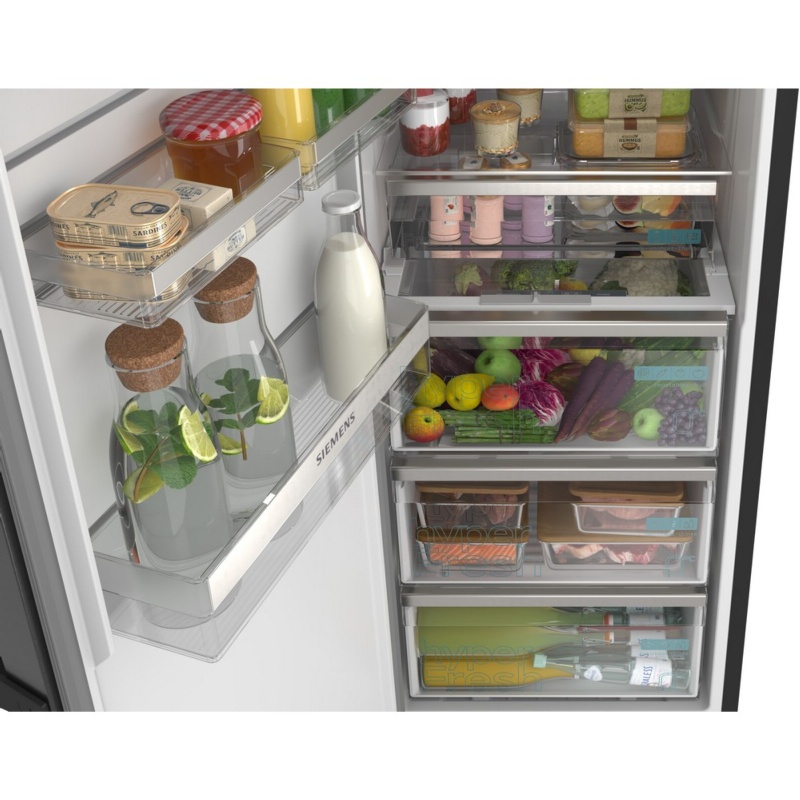 FRIGORIFICO SIDE BY SIDE NO FROST BLACK-INOX SIEMENS KA95NVXCG 1