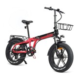BICICLETA ELECTRICA YOUIN BK1650R DALLAS ROJO/NEGR