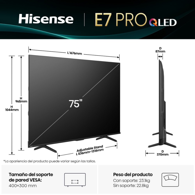 TELEVISOR QLED 75