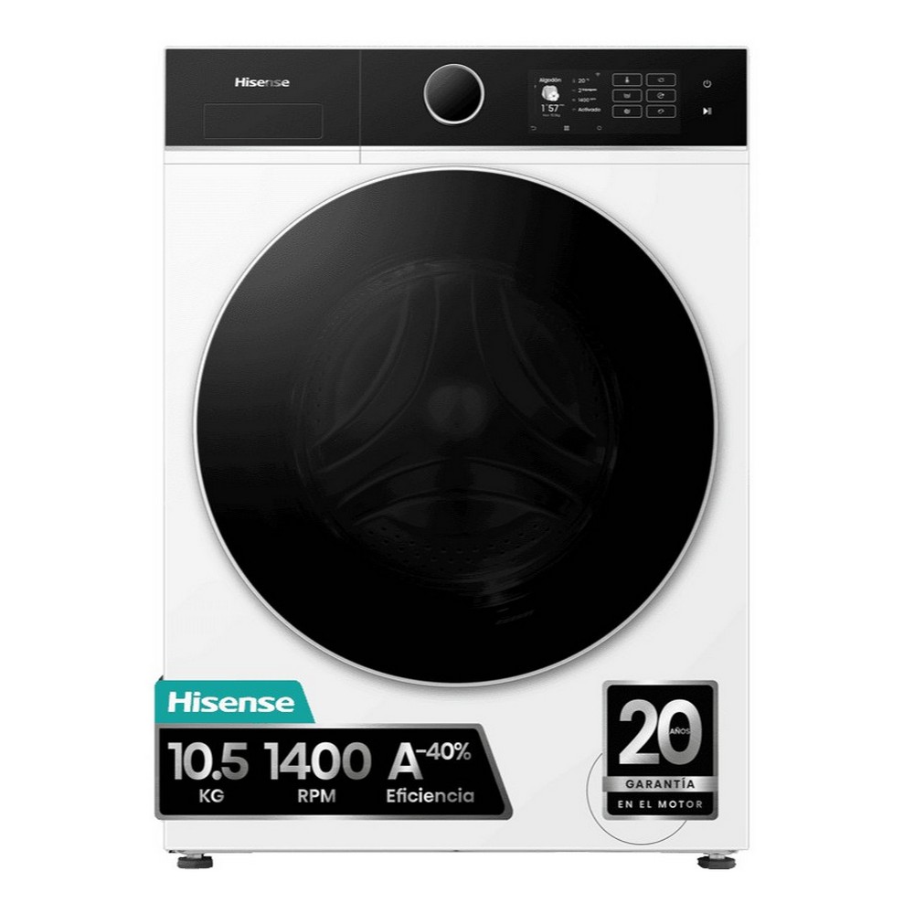 LAVADORA CARGA FRONTAL BLANCA 1,5 kg y 1400 rpm HISENSE WF5I1045BWQ