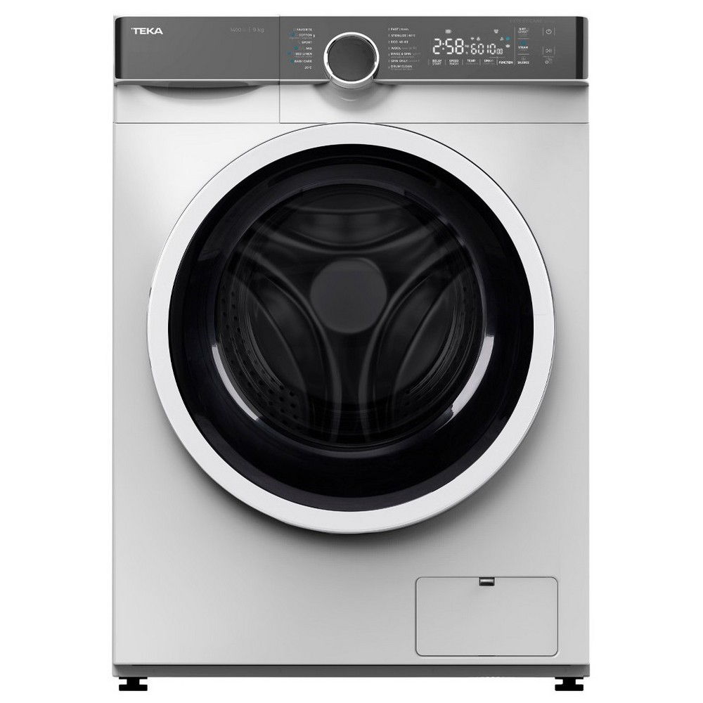 LAVADORA CARGA FRONTAL BLANCA 9 kg y 1400 rpm TEKA WMK70940W
