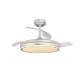 VENTILADOR DE TECHO RETRACT CRISTAL MOSS GRIS 72W MD