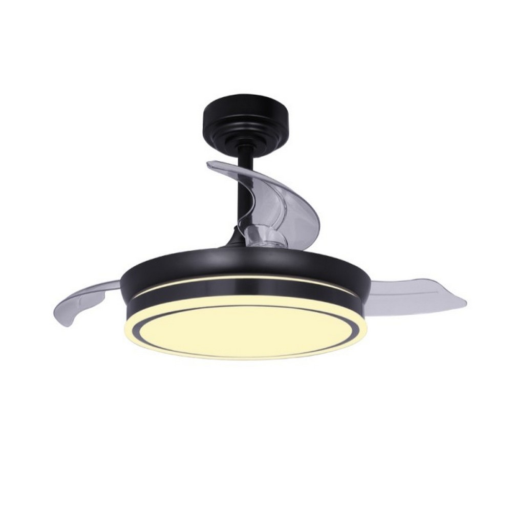 VENTILADOR DE TECHO RETRACT CRISTAL MOSS MINI 46W MD