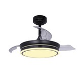 VENTILADOR DE TECHO RETRACT CRISTAL MOSS MINI 46W MD