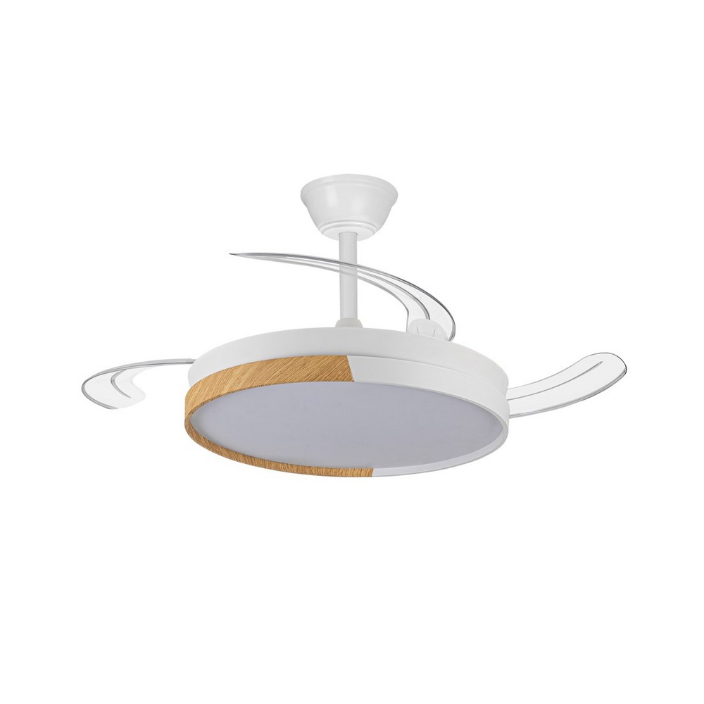 VENTILADOR DE TECHO RETRACT CRISTAL ECORO 45W MD