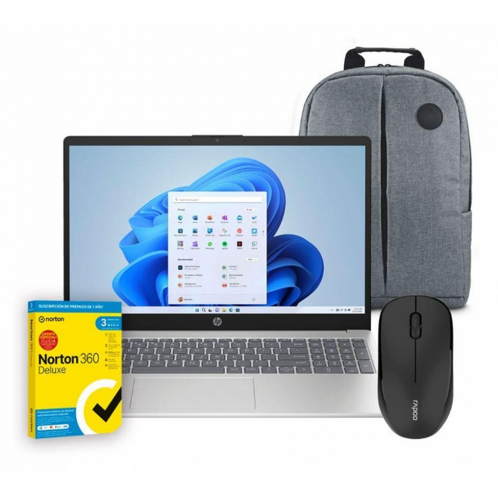 PORTATIL HP 15-FC0088NS R3 8GB 256SSD 15,3 + PACK