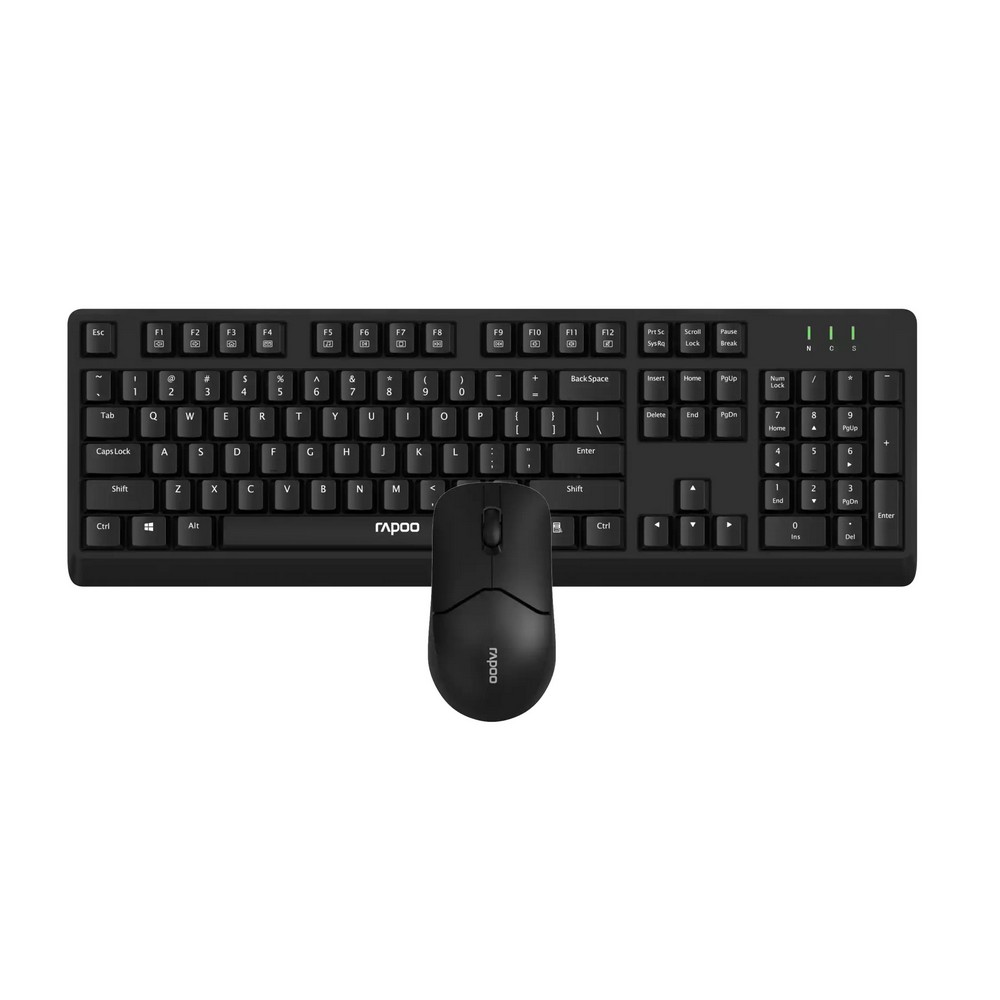 TECLADO Y RATON RAPOO X1500 NEGRO 00229951