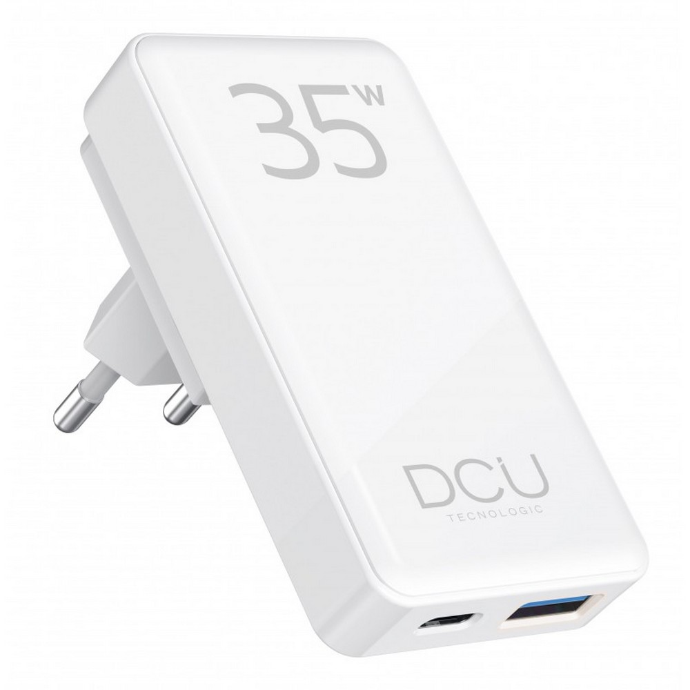 CARGADOR DCU 1XUSB A 18W + 1XUSB C 35W PLEGABLE