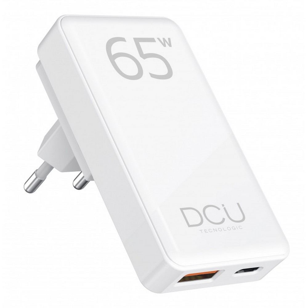 CARGADOR DCU 1XUSB A 18W + 1XUSB C 65W PLEGABLE