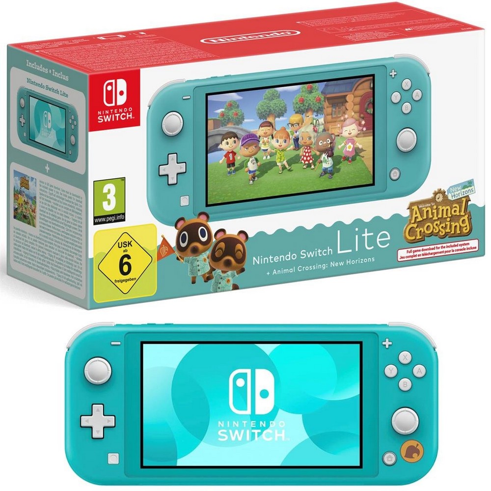 CONSOLA NINTENDO SWITCH LITE TURQ+ANIMAL CROSSING