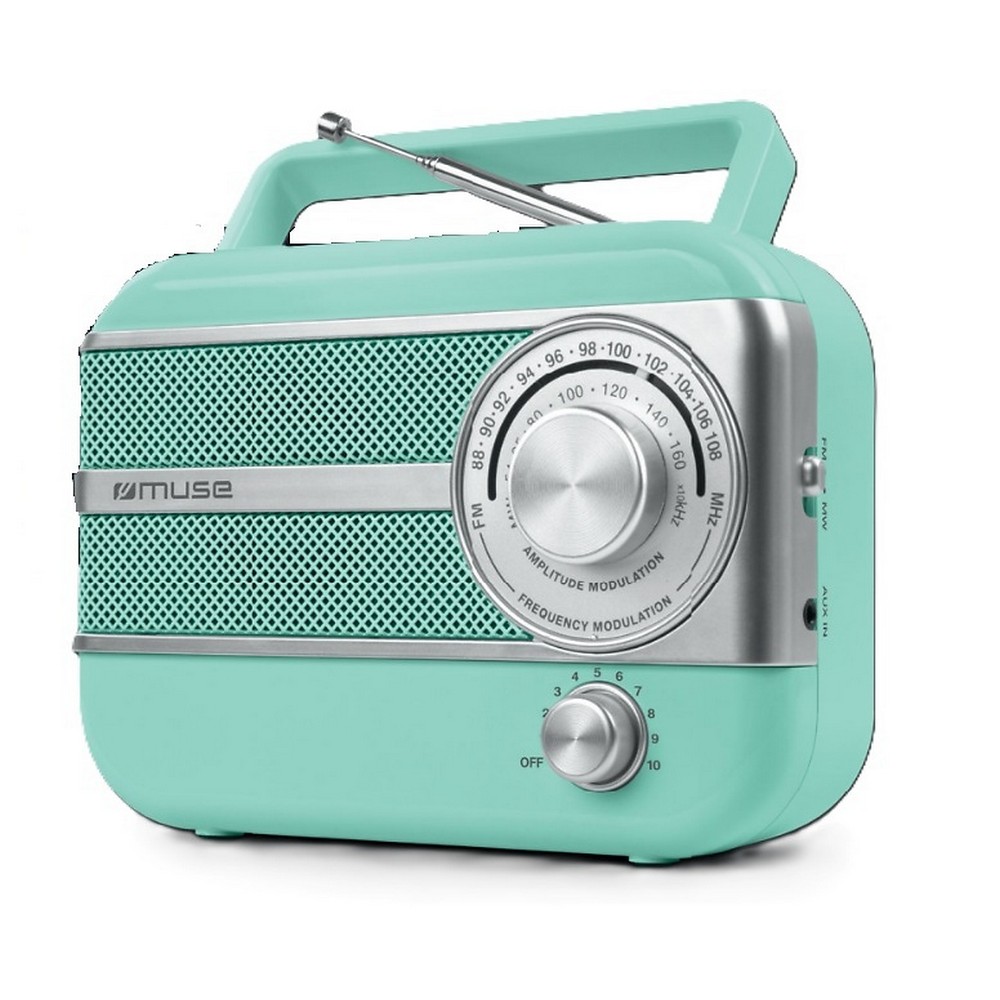 RADIO PORTATIL MUSE M056AG VINTAGE VERDE