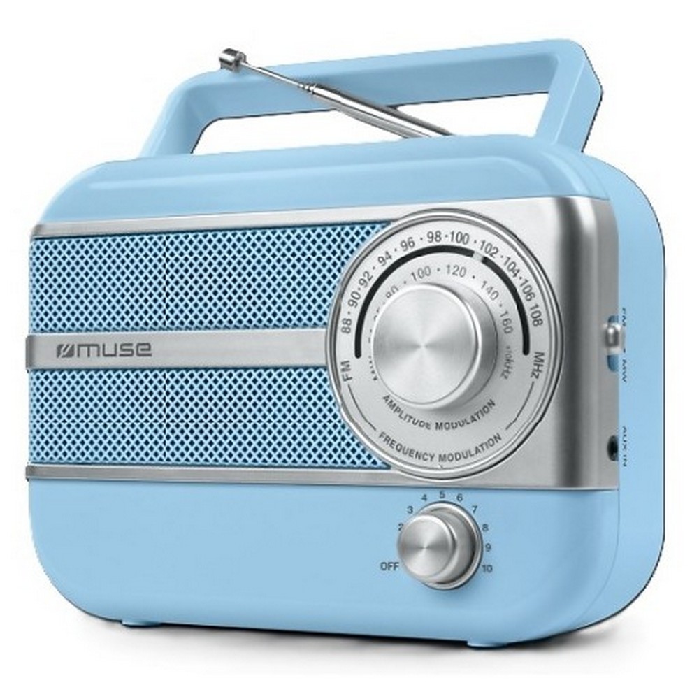 RADIO PORTATIL MUSE M056VB VINTAGE AZUL