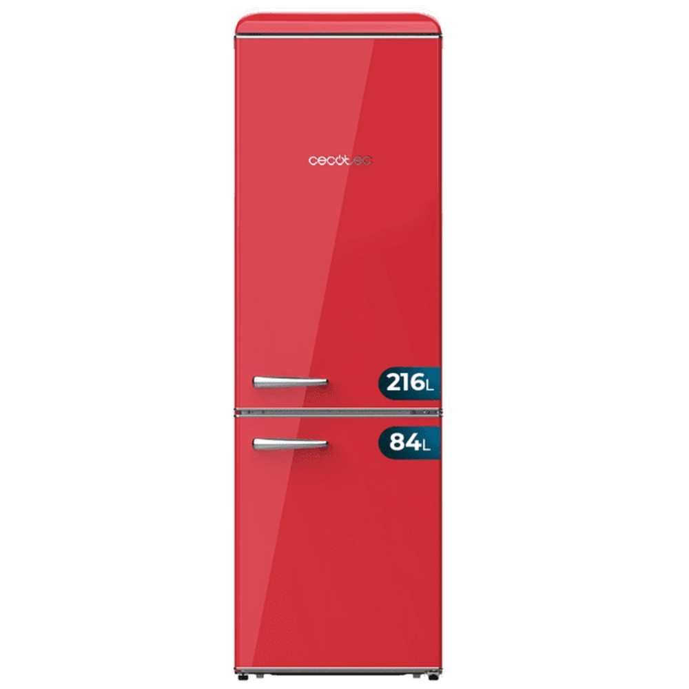 FRIGORIFICO COMBI NO FROST CECOTEC RETRO2756 192x56 300L DSP RED